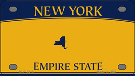 New York State Blanks Novelty Mini Metal License Plate Tag - £11.76 GBP