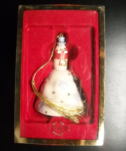 Lenox Christmas Ornament 2003 Snowman On Hill Bell Porcelain Original Box - £9.58 GBP