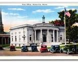 Post Office Waterville Maine ME  Linen  Postcard T21 - $1.93