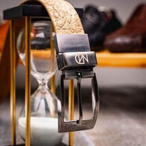 Riccardo Genuine Exotic Caiman Fuscus-belly Belt Orix image 5