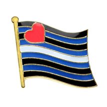 LEATHER PRIDE FLAG LAPEL PIN 0.5" Hat Tie Tack Badge LGBT Gay Queer Cult... - $1.95