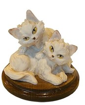 Giuseppe Armani Cat Kitten Figurine signed Italy white persian sculpture... - £38.66 GBP