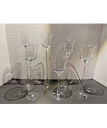 6pc Lot stem crystal votive candle holder candlesticks - Wedding - €13,01 EUR