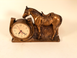 Mastercrafter&#39;s Luck Horse Clock, Model 902, Motor Hums, For Parts, Not ... - $36.12