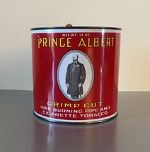 Antique Prince Albert 14 Oz. Tobacco Tin Crimp Cut - $20.00