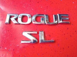 08-13 Nissan Rogue SL Letters Emblem Badge Tail Lift Gate Rear Chrome OEM Nissan - £9.90 GBP