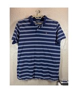 Ralph Lauren Polo Jeans Co. Men&#39;s Short Sleeve Polo Shirt Navy Blue Stri... - $21.95