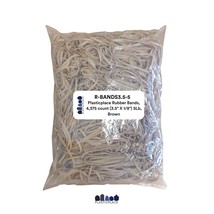 Rubber Bands, 5 Pound, Brown - £51.15 GBP