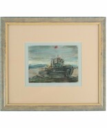 Untitled (Boat Painting) by Joseph Kapelyan Watercolor on Paper Signed - $1,728.40 CAD