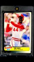 1990 Fleer Baseball MVP&#39;s #9 Eric Davis Cincinnati Reds Insert Baseball ... - $0.99