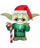 Gemmy Inflatable Yoda Wearing an Ugly Christmas Sweater With LED 3.2 Fee... - £37.22 GBP