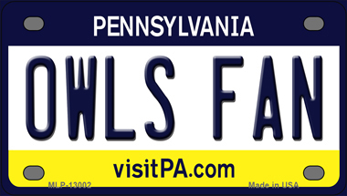 Owls Fan Pennsylvania Novelty Mini Metal License Plate Tag - $14.95