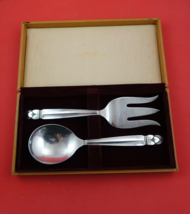 Princess Ingrid by Frank Whiting Sterling Silver Salad Serving Set in box 9 3/8&quot; - £201.69 GBP