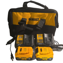 (2)Dewalt DCB205 20 volt Lithium 5 amp battery New-(2)DCB115 Fast Charge... - $144.94