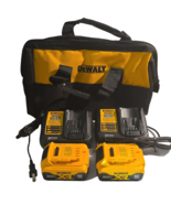 (2)Dewalt DCB205 20 volt Lithium 5 amp battery New-(2)DCB115 Fast Charge... - $144.94