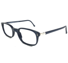 Emporio Armani Eyeglasses Frames 558 246 Navy Blue Silver Rectangular 49-20-135 - $74.59