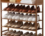 5 Tier Shoe Shelf Storage Organizer, Suwoic Bamboo Shoe Rack, For, 31.5). - $116.93