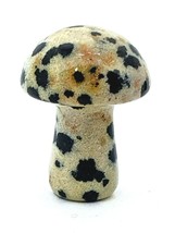 Mushroom Dalmatian Jasper Gemstone Crystal Carved Polished Mini Carving Gift x 1 - £4.09 GBP