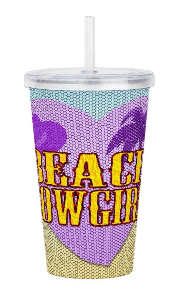 Beach Cowgirl 20oz Double Walled Insulated Tumbler with Straw - #beachlife