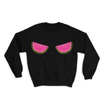 Boobs Watermelon : Gift Sweatshirt Sexy Funny Female Tropical - £25.76 GBP