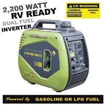 Sportsman 2200/1800 Watt Dual Fuel Powered Recoil Start Inverter Generator - £291.69 GBP