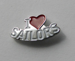 Navy I Love Heart Sailors Lapel Pin Badge 1/2 Inch - £4.21 GBP