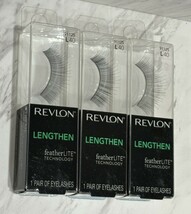 3 Revlon Lengthen featherLITE Technology False Eyelashes L40 - $30.94