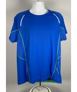BMW Athletics Sport Shirt Mens XXL 100% Polyester Blue Reflective Logo - £25.65 GBP