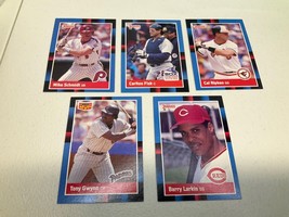 Lot Of 5 Mixed Donruss 1987 Baseball Trading Cards Mint - £14.22 GBP