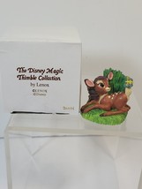 Lenox Disney Magic Thimble Collection Bambi Deer Butterfly 1998 Collection Vtg - £10.99 GBP