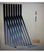 z8-Pack Heavy Duty Shelf Bracket, 18 Inch Wall Shelf Brackets with 90 De... - $87.29 CAD