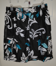 Kanu Surf Men&#39;s Black Board Shorts - Mesh Liner - Elastic Waistband - Size: XL - £13.36 GBP