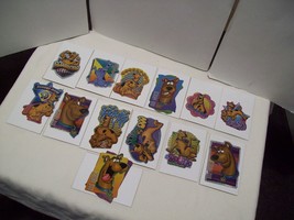 Vintage Set 13 of 13 Scooby-Doo 2001 Die-cut Vending Machine Sticker w/c... - £19.45 GBP