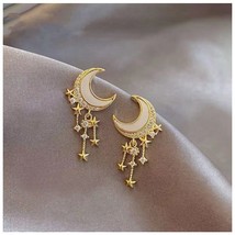 Anenjery Star Tassel Earrings For Women gold Color Earrings oorbellen pe... - £6.54 GBP