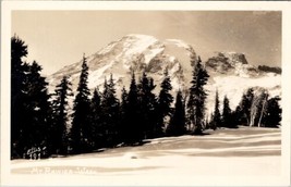 Washington Beautiful View of Mt Rainier and Pines Ellis 191 RPPC Postcard Z14 - £7.02 GBP