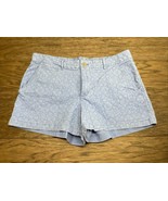 Gap Blue Floral Pattern Chino Summer Shorts Woman&#39;s Size 6 Preppy Classi... - €12,73 EUR