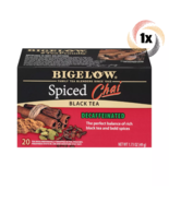 1x Box Bigelow Spiced Chai Decaffeinated Black Tea | 20 Pouches Each | 1... - £8.61 GBP