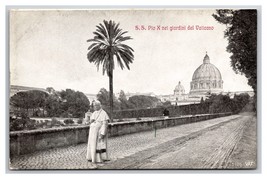 RPPC Winged Genius Statue St. Peter&#39;s Basilica Vatican City UNP Postcard... - £3.84 GBP