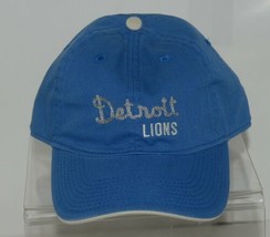 Reebok NFL Gridiron Classics Detroit Lions Blue Adjustable Embroidered Hat - £19.57 GBP