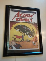 Superman Poster # 8 FRAMED Action Comics #1 (1938) Joe Shuster Supes Co-Creator! - £59.93 GBP