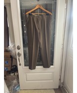 Bernard Zins Pants Womens Sz 12 Brown  Wool Made In France 34x28 Lined High - €12,71 EUR
