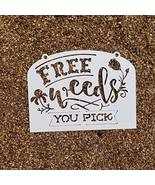 Boyce22Par Free Weeds You Pick Clearance Garden Sign Last Name Welcome F... - £54.22 GBP