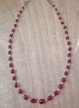 Rubelite Necklace, 67.76 Cts., Beads Rubelite Necklace, Rubelite, Tumble... - $1,500.00