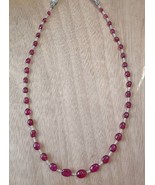 Rubelite Necklace, 67.76 Cts., Beads Rubelite Necklace, Rubelite, Tumble... - $2,104.16 CAD