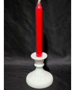 Vintage INDIANA GLASS COLONY Single Light Candlestick Holder HARVEST MILK - $10.54