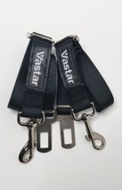 Pack of 2 Vastar Adjustable Pet Dog Car Seat Belts, Safety Vehicle Travel-Black - £10.83 GBP