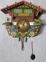 Vintage Small Mini Cuckoo Clock 4 Inch Made In Germany Without Key Untested - $39.59