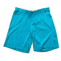 Biana Mona Turquoise Blue Knit Shorts Womens Size Large Travel NEW - £18.33 GBP