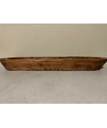 New rustic carved wood Dough Bowl - 20 inch long - $66.46 CAD