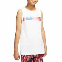 Nike Sportswear Tank Americana Big Kids' (Boys') Tank CV2121-100 Size L White - $34.60